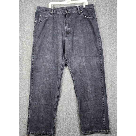 Wrangler Other - Wrangler Authentic Jeans Mens 42x32 Black Straight Leg Cotton 97601CB